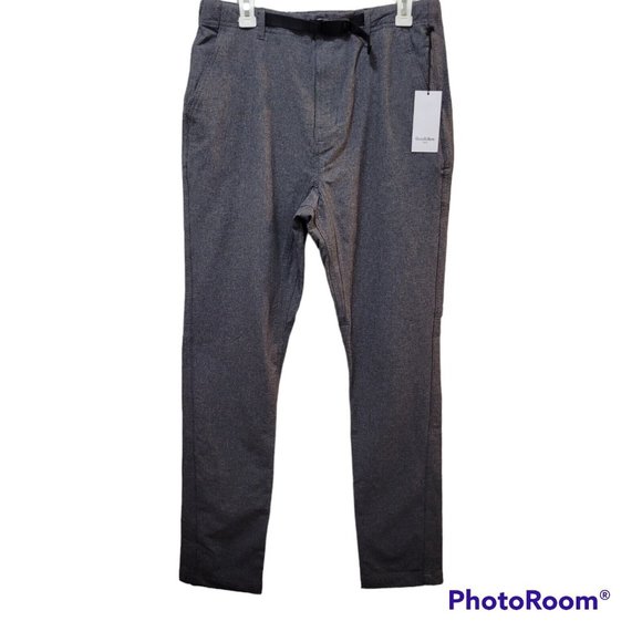 Goodfellow & Co Other - Goodfellow and Co Mens Gray Performance Belted Tapered Leg Pants 32x34